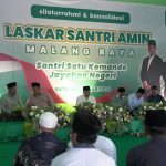 Laskar Santri Malang Satu Komando Pilih AMIN