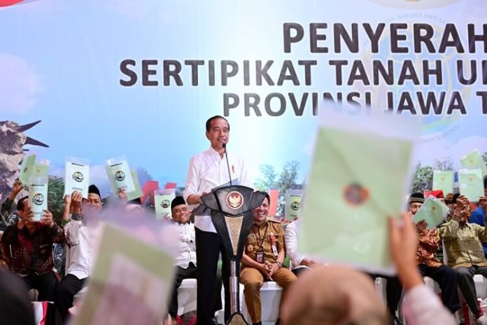 Jokowi Sertifikat Tanah