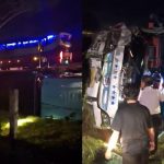 Bus SMAN 1 Sidoarjo kecelakaan