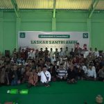 Laskar Santri Malang Satu Komando Pilih AMIN.