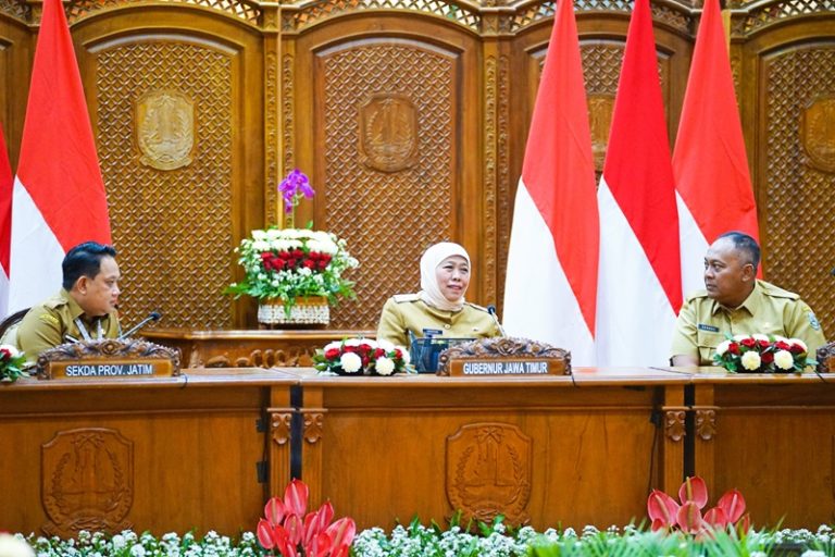 Gubernur Khofifah Komitmen Wujudkan Good Governance dan Clean Goverment, MCP dan SPI Jatim 2023 di Atas Nasional