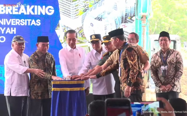 Presiden Jokowi Groundbreaking Kampus II Universitas Muhammadiyah