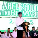Presiden Jokowi Ajak Santri Berkontribusi bagi Kemajuan Negara.