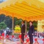 Presiden Jokowi Disambut Upacara Kenegaraan di Hanoi.