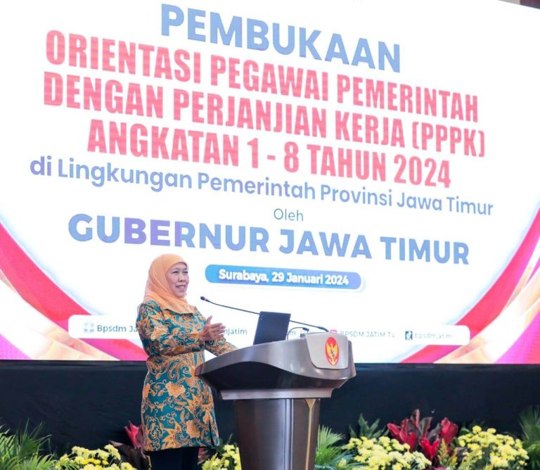 Gubernur Khofifah: PPPK Harus Beri Equal Treatment pada Masyarakat dan Jalankan Reformasi Birokrasi
