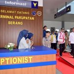 Presiden Jokowi Resmikan Terminal Pakupatan Tipe A di Kota Serang.