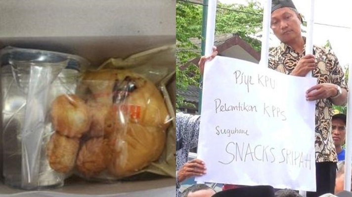 KPU Sleman Diserbu Massa Gegara Snack KPPS