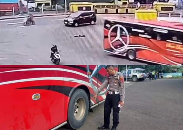 Bocah Lima Tahun Tewas Terlindas Bus