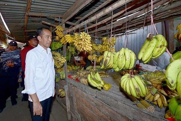 Presiden Jokowi Kunjungi Pasar Sebukit Rama