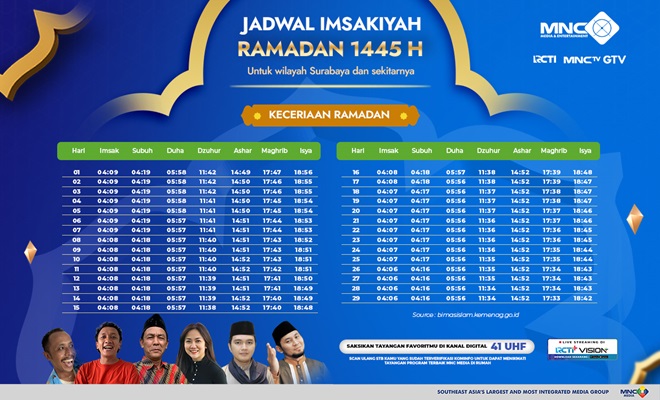 Jadwal Lengkap Imsakiyah Dan Program Unggulan GTV