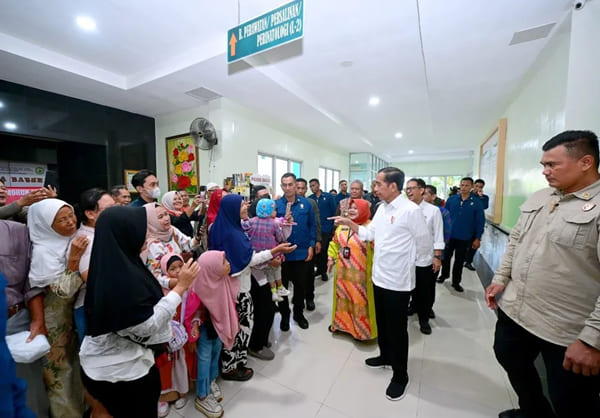 Presiden Jokowi Tinjau Pelayanan dan Fasilitas Kesehatan