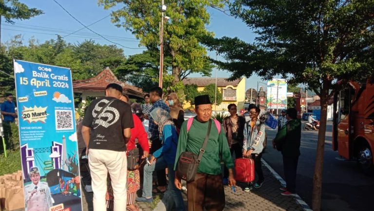 Dishub Kediri Fasilitasi Dua Bus Gratis Untuk Arus Balik Surabaya-Sidoarjo
