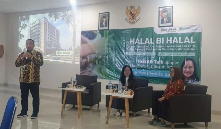 BPJamsostek & RS Ubaya Sosialisasikan Alur Pelayanan Kecelakaan Kerja dengan Kecamatan, Kelurahan & Perisai