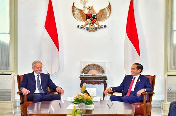 Presiden Jokowi Bertemu Tony Blair