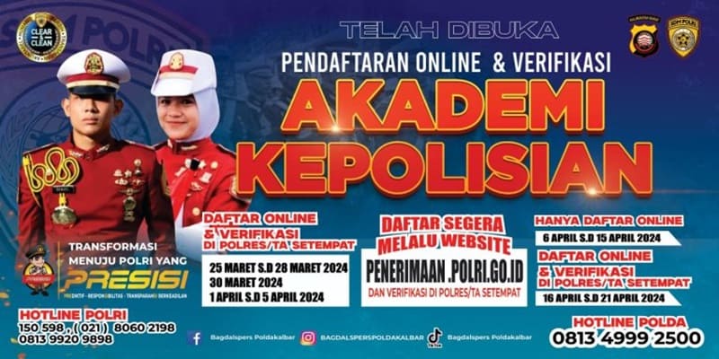 Pendaftaran Akpol 2024 Telah Dibuka
