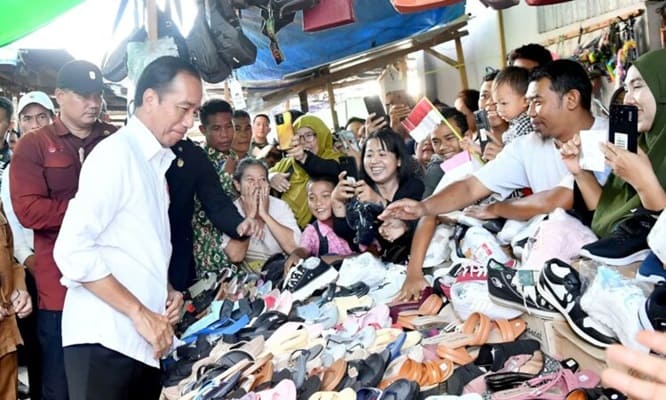 Presiden Jokowi Tinjau Harga Bahan Pokok