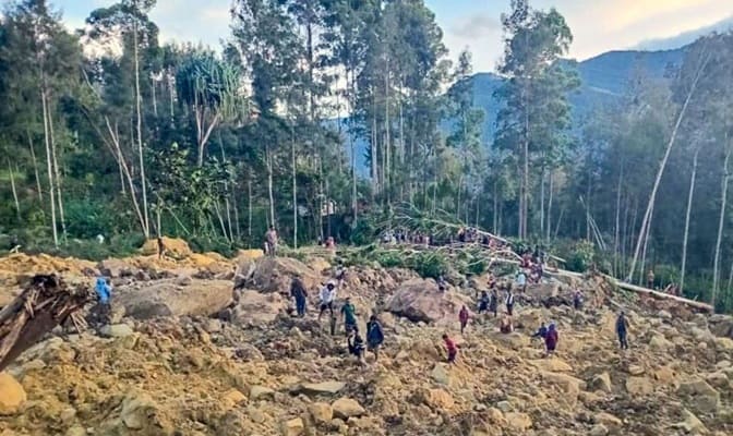 Papua Nugini Dilanda Tanah Longsor Dashyat