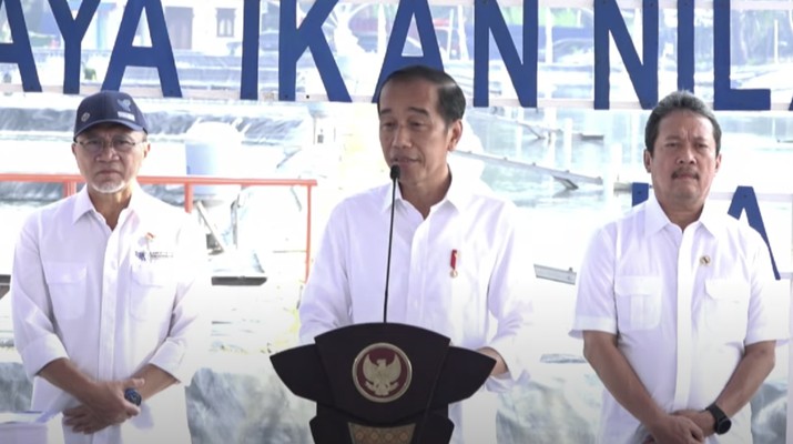 Jokowi Budidaya Ikan Nila Salin