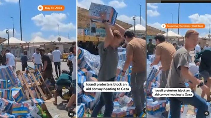 Warga Israel Injak Bantuan Indomie