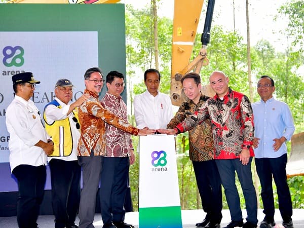 Presiden Jokowi Lakukan Groundbreaking PT Arena Graha Andalan