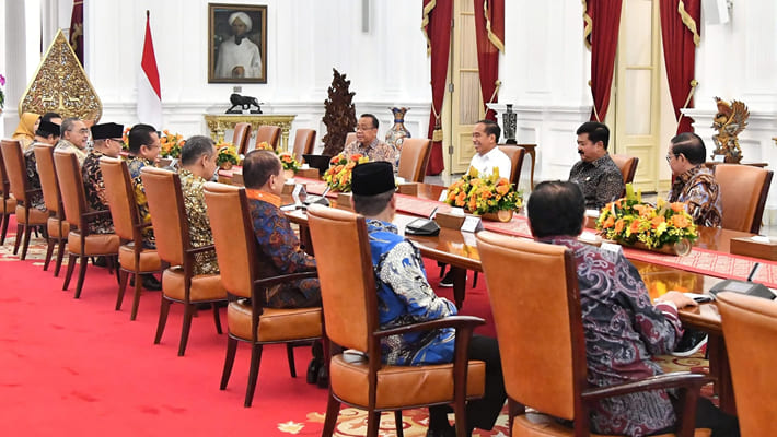 Presiden Jokowi Rapat Konsultasi dengan Pimpinan MPR RI