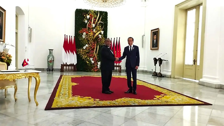 Presiden Jokowi Terima Kunjungan PM Papua Nugini di Istana Bogor