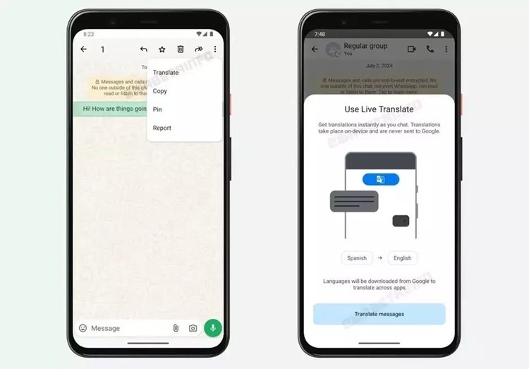 WhatsApp Fitur Penerjemah
