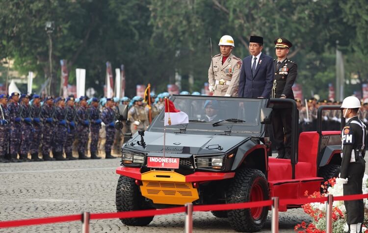 Prabowo HUT ke-78 Bhayangkara