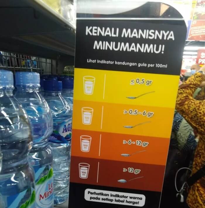 Label Warna Kandungan Gula