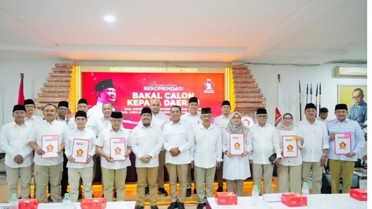 DPD Gerinda Merekomendasi 6 Nama Bacakada untuk Maju Pilkada Jatim