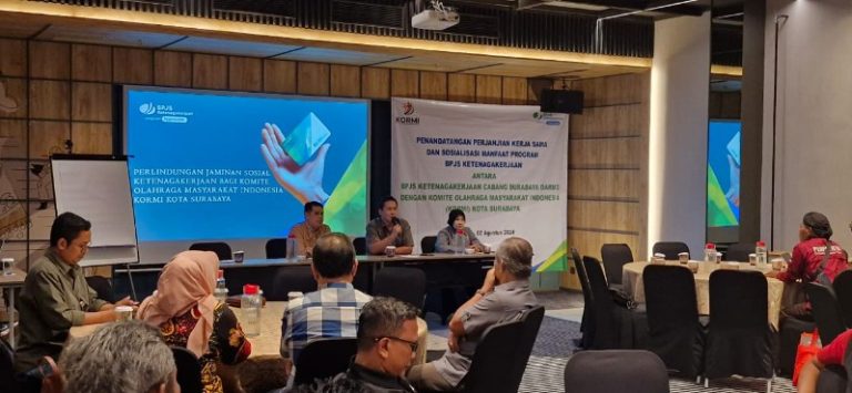 Sinergitas BPJamsostek & KORMI Lindungi Para Pelaku Olahraga Masyarakat