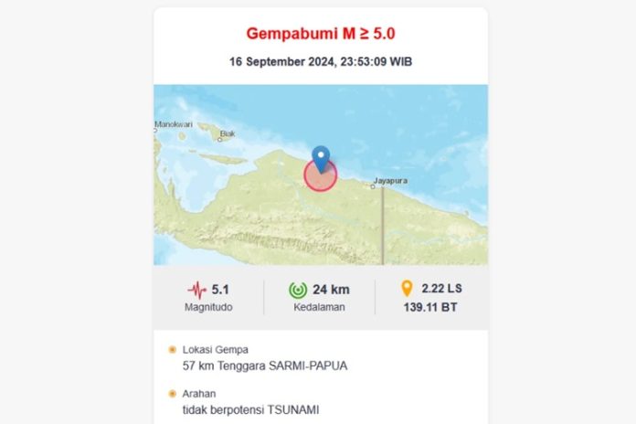 Gempa Sarmi Papua
