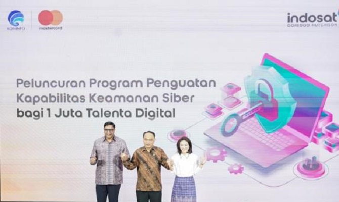 Kominfo Bareng Indosat dan Mastercard