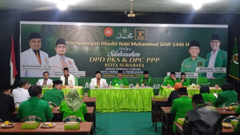 Silaturahmi DPD PKS dan DPC PPP Surabaya, Perkuat Dukungan untuk Eri Cahyadi – Armuji di Pilkada 2024