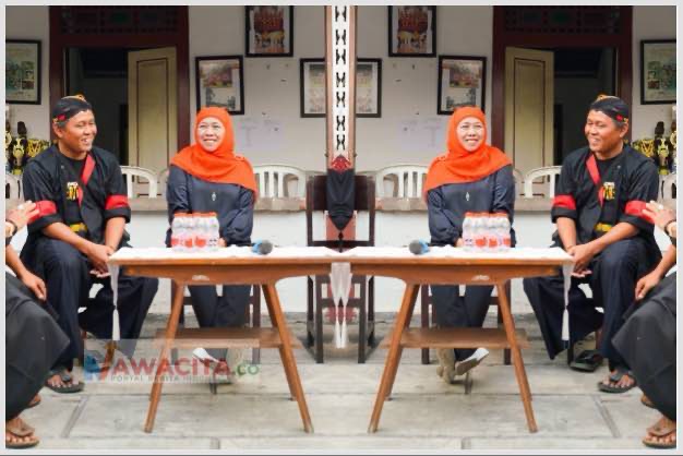 Khofifah Sambangi Sanggar Kesenian Langen Kusumo Ponorogo