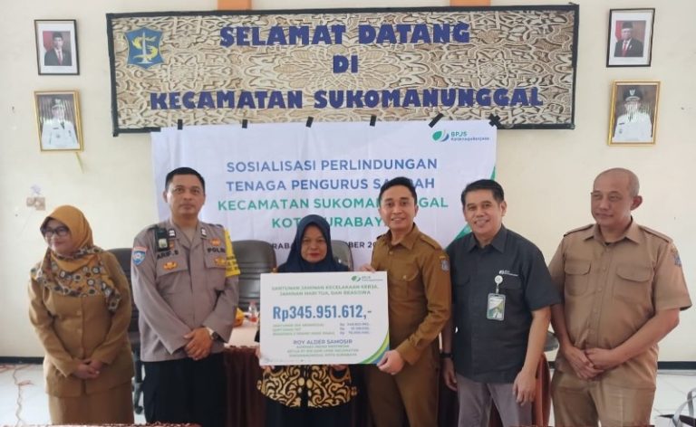 BPJS Ketenagakerjaan Sosialisasikan Program BPU ke Pengurus Bank Sampah Kec. Sukomanunggal