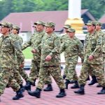 Senam Pagi dan Kebersamaan Kabinet Merah Putih di Akademi Militer Magelang.