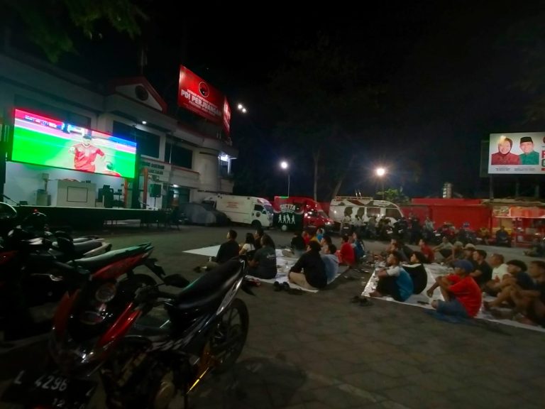 PDIP Jatim Gelar Nobar Timnas, Gol di Detik-Detik Terakhir Bahrain vs Indonesia Harus Rela Berbagi Poin