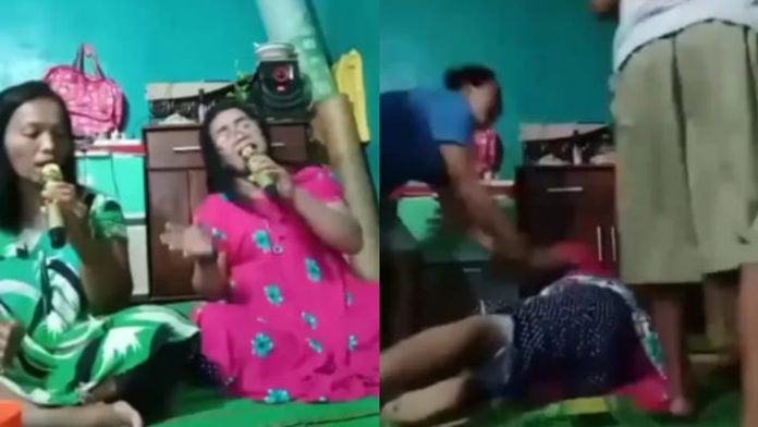 Viral Video Suami Tusuk Istri Saat Karaoke