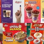 Daftar Promo dan Diskon Kuliner Spesial Pilkada 2024.