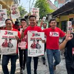Repdem Surabaya Akhiri Masa Kampanye Dengan Gelaran Canvasing