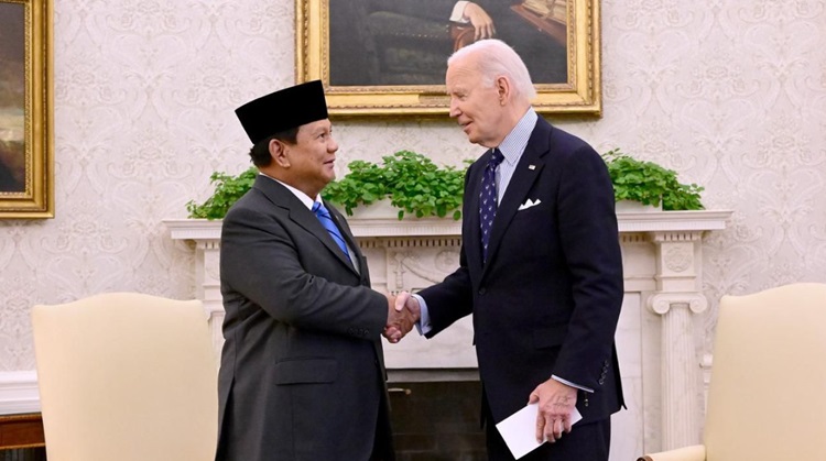 Presiden Prabowo Subianto Bertemu Presiden Joe Biden di Gedung Putih