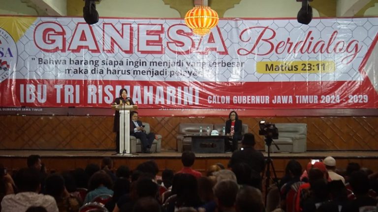 Berdialog Dengan Ratusan Umat Kristen, Risma Tekankan Pentingnya Keadilan Bagi Seorang Pemimpin