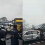 Kecelakaan Beruntun di Tol Cipularang, Puluhan Mobil Bertumpuk Rusak Parah