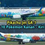 Garuda Indonesia Gandeng Pokemon Luncurkan Desain Livery Pikachu Jet GA-2.