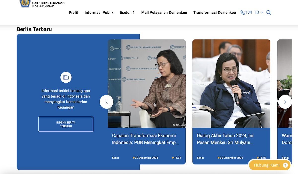 Website Kemenkeu