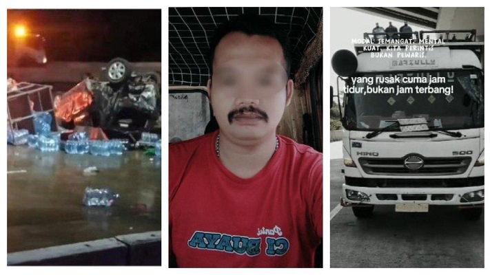 Sosok Sopir Truk Galon Kecelakaan Maut