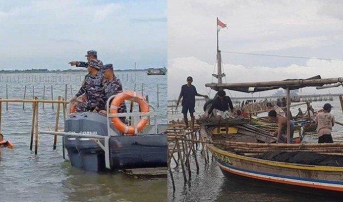 Pembongkaran Pagar Laut di Bekasi