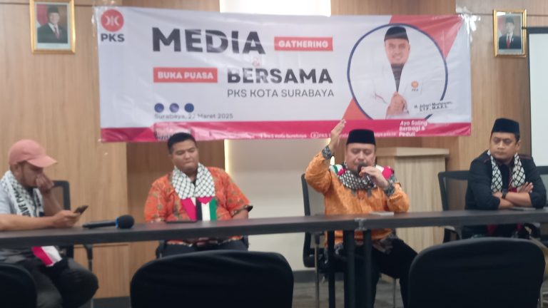 PKS Kota Surabaya Gelar Media Gathering, Dukung Kemerdekaan Palestina