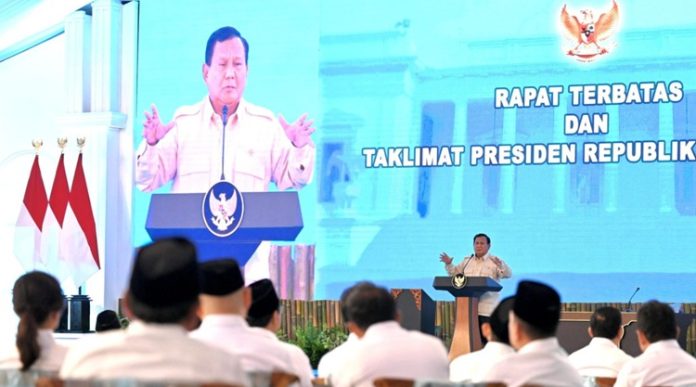 Prabowo Rapat Terbatas Taklimat